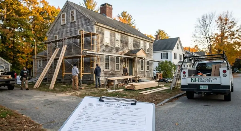 Builders risk insurance for home renovation projects in NH