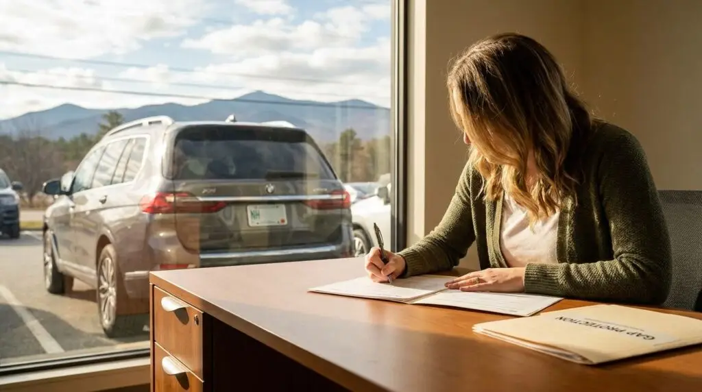 Gap insurance for financed and leased vehicles in NH